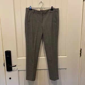 J Crew Campbell Crop Trousers Heather Gray Bi Stretch Wool 8